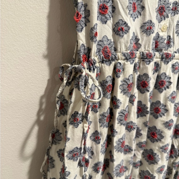 Loft Side Tie Medallion Block Print midi Dress size 4 - Picture 5 of 11